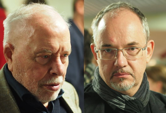 Gottfried Michael Koenig und Karlheinz Essl (Graz, 16 Dec 2011)