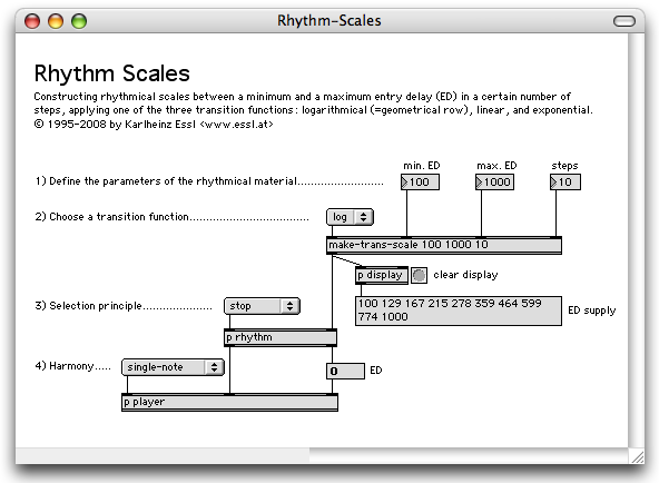 RTC-lib Tutorial: Rhythm Scales