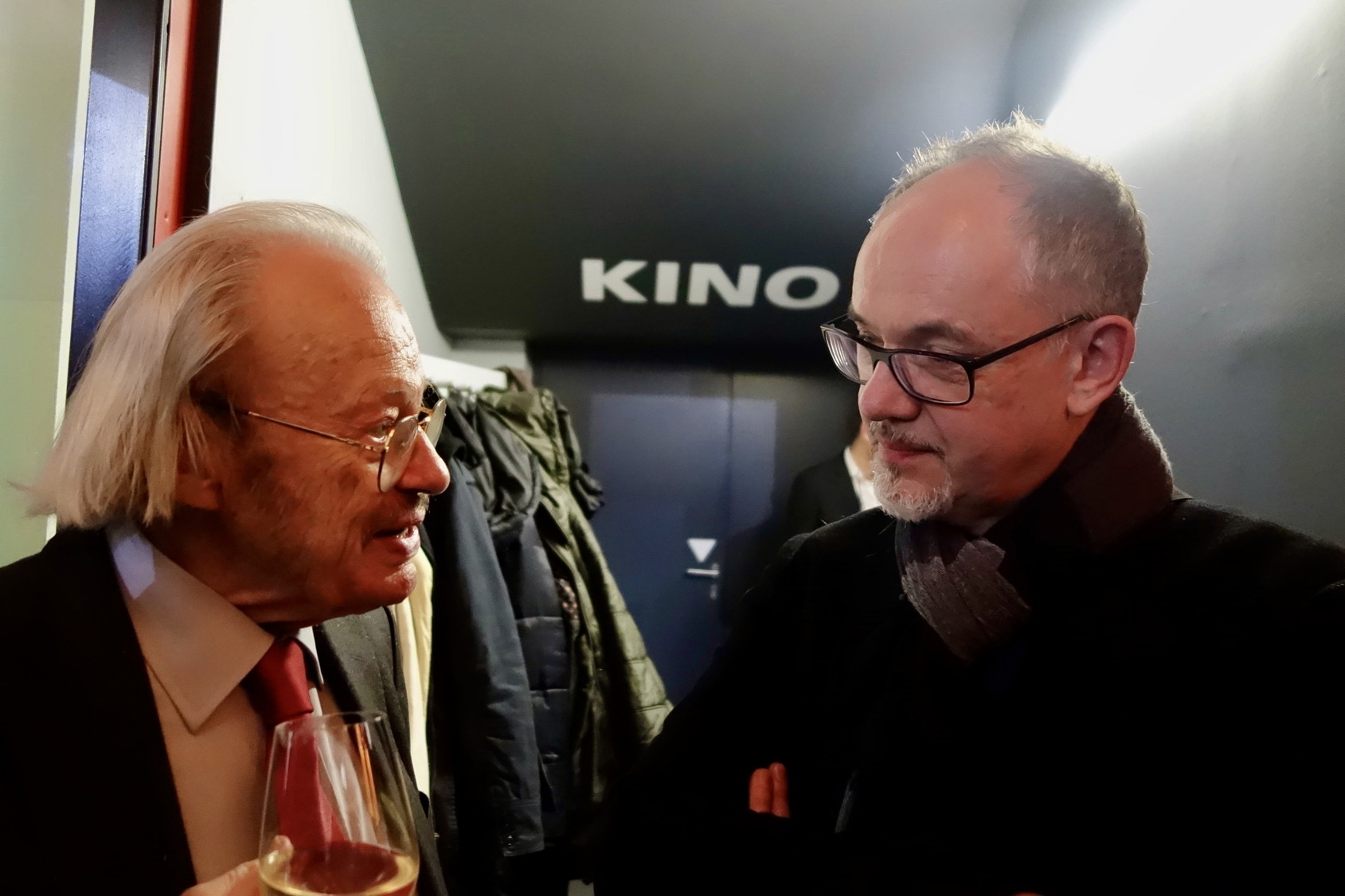 Friedrich Cerha und Karlheinz Essl (Donau-Universität Krems, 13 Feb 2016)