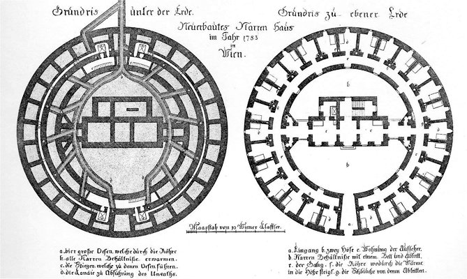 Narrenturm Grundriss-Plan