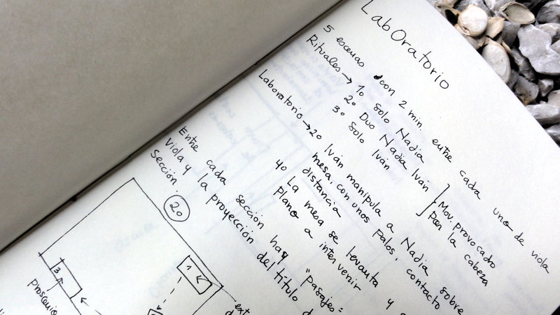 Sketch for light design by Julia Reyes