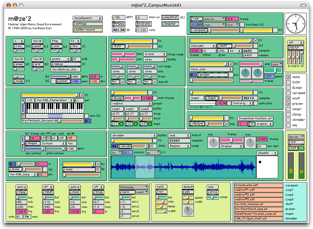 User interface of m@ze°2