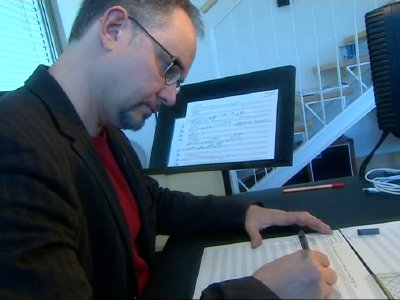 Karlheinz Essl - hand writing