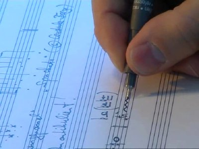 Karlheinz Essl - hand writing