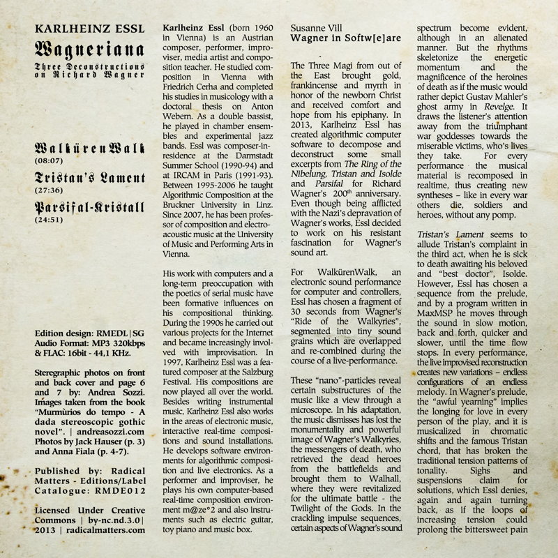 WAGNERIANA: booklet page 2
